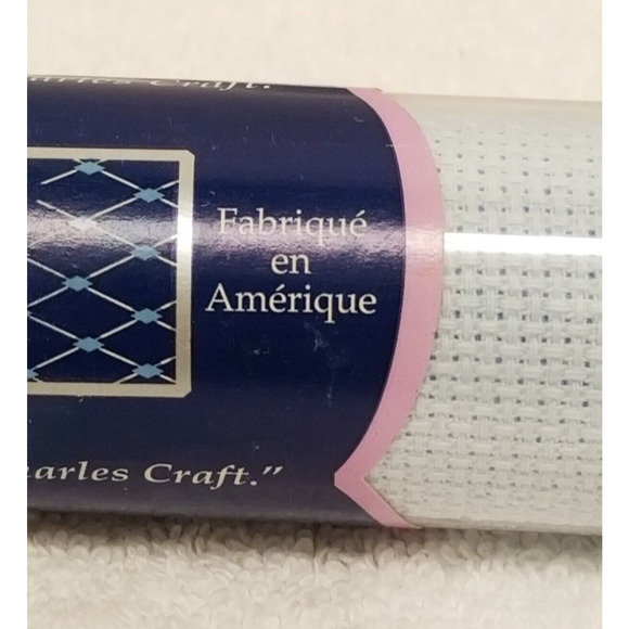 LIGHT BLUE Charles Craft Silver Quality Cross Stitch 14 Count 15" x 18" item325 - Picture 5 of 13